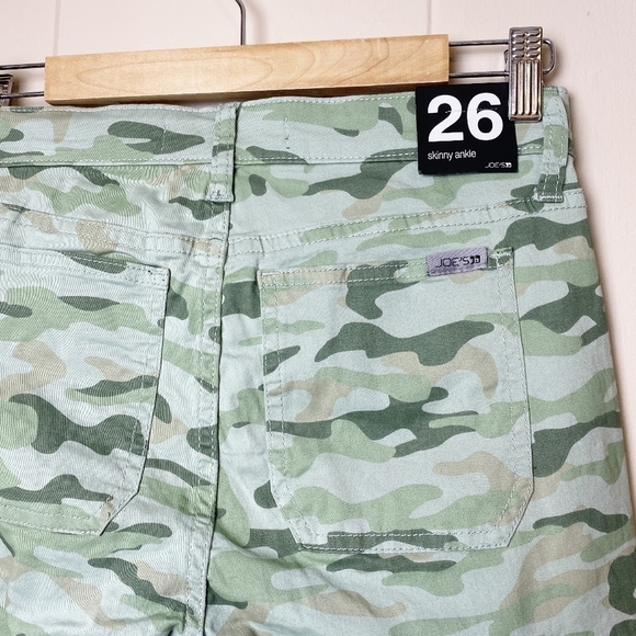 Joe's Jeans The Icon Skinny Ankle pants 26 new NWT camo camouflage olive green - Picture 5 of 14